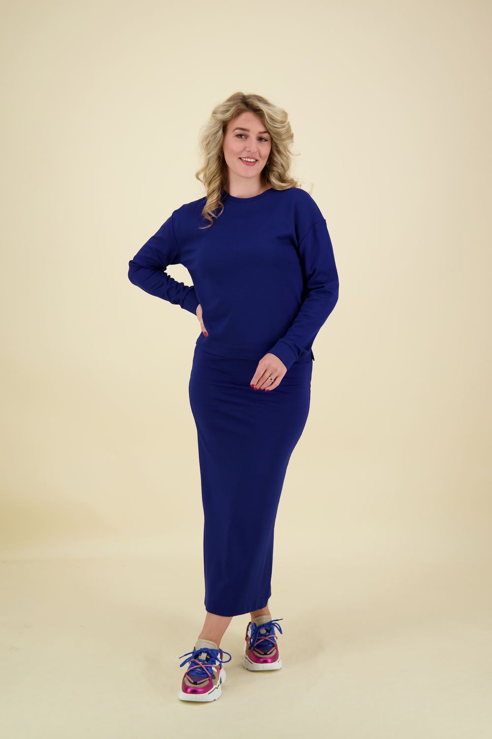 Anna Blue Rok Styx Blauw