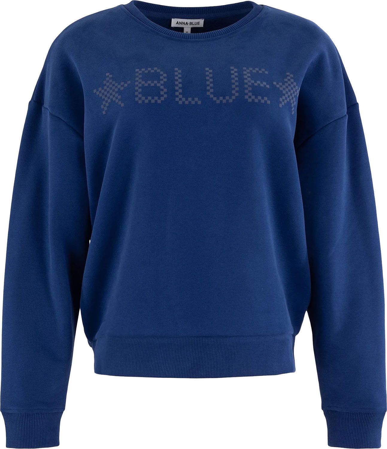 Anna Blue Sweater Puffy Crew Blauw