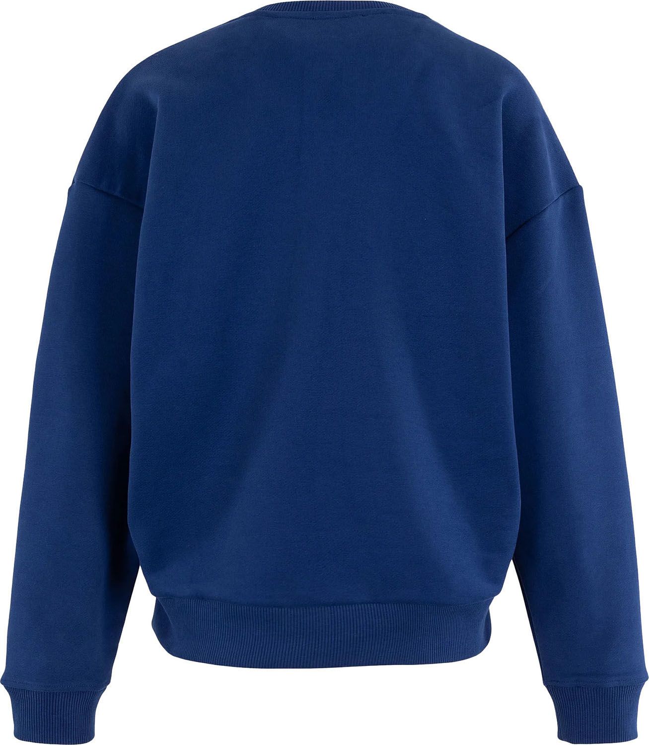 Anna Blue Sweater Puffy Crew Blauw