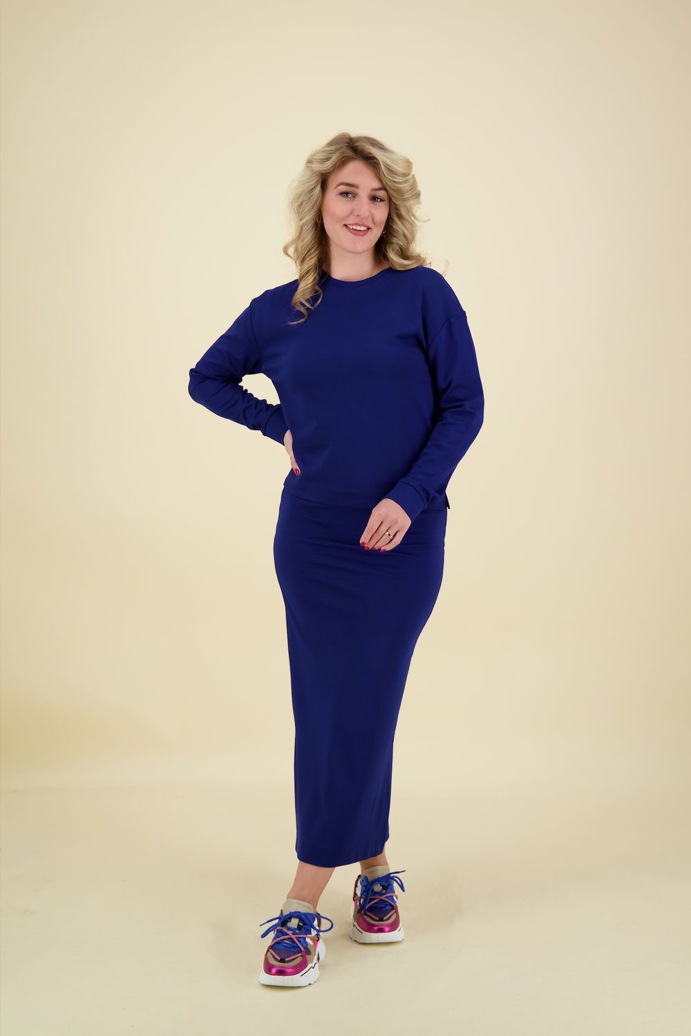 Anna Blue Sweater Styx Blauw