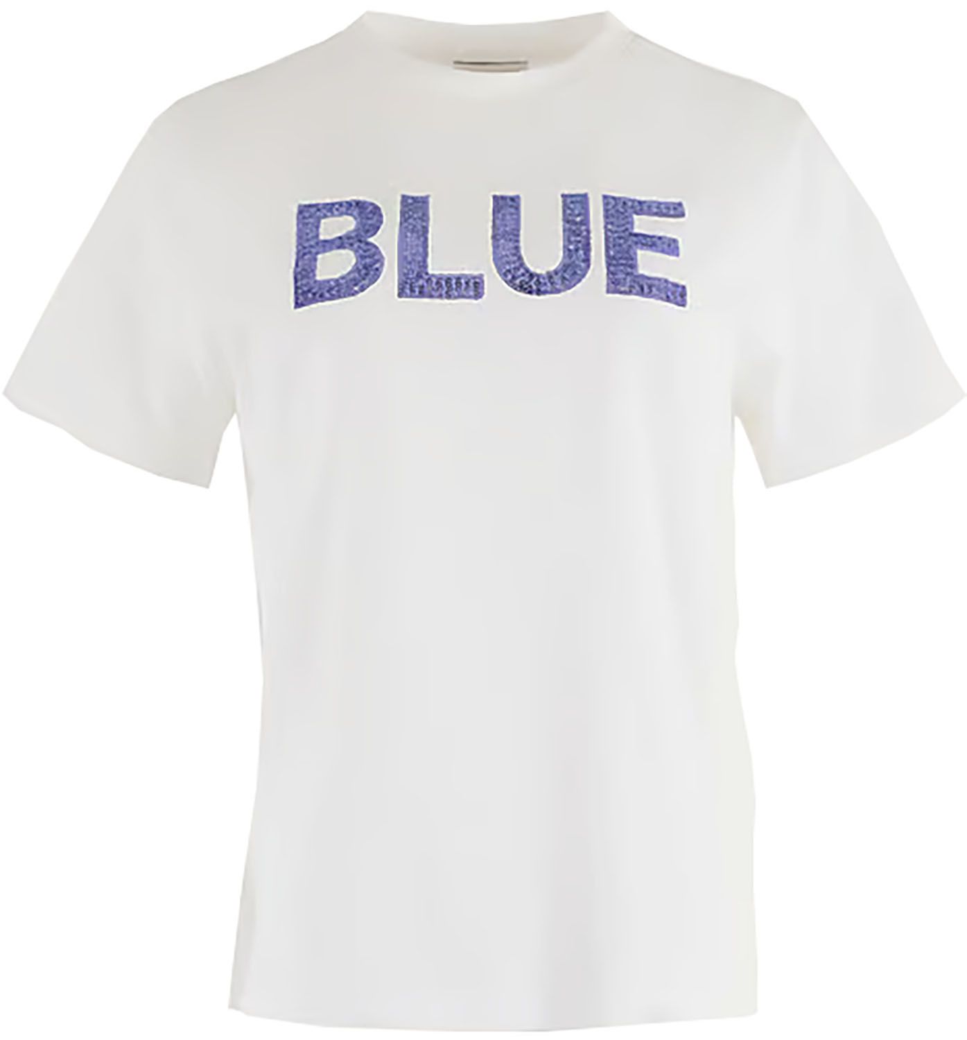 Anna Blue T-Shirt LogoSequin Wit