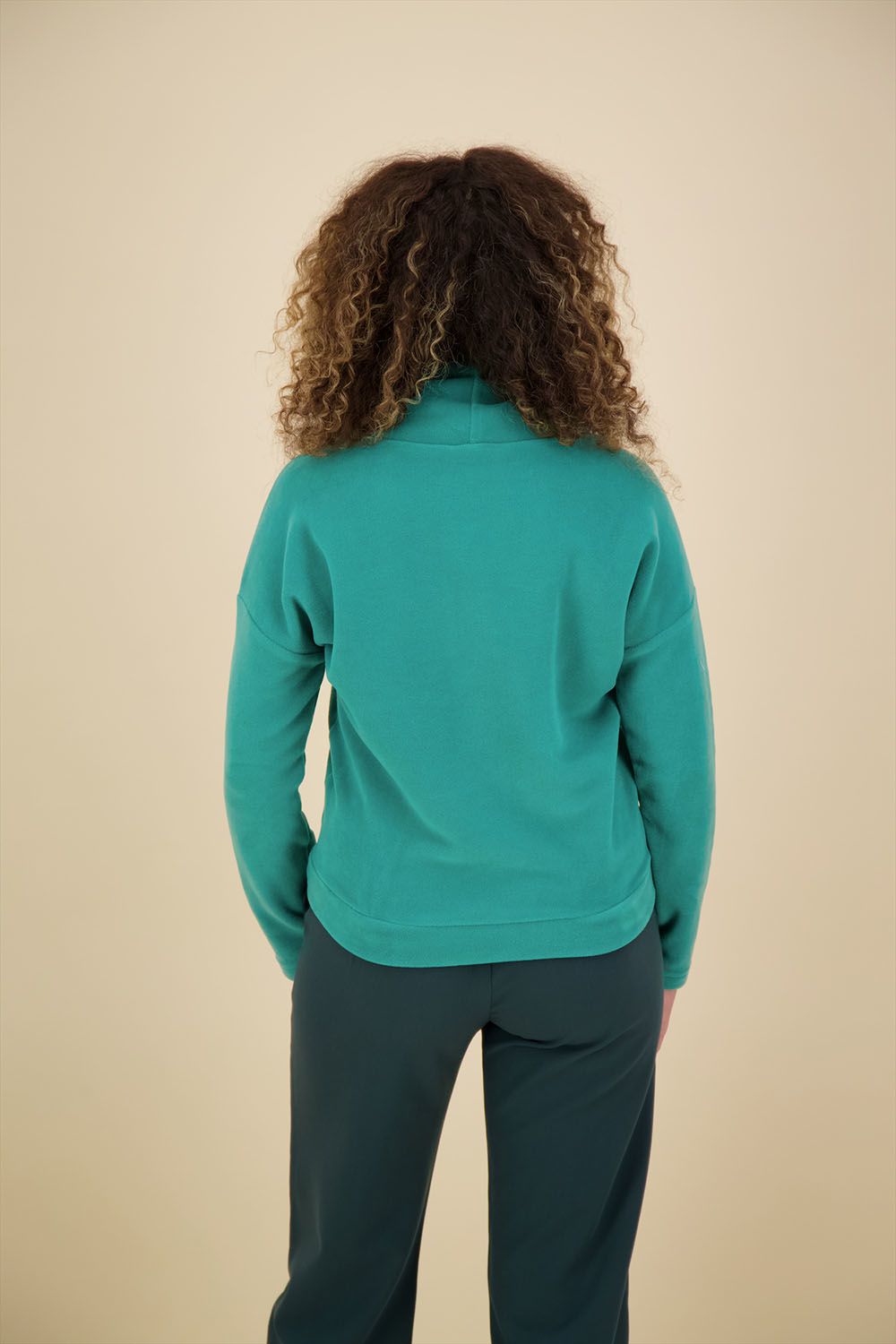 Anna Blue Trui Fleece Groen