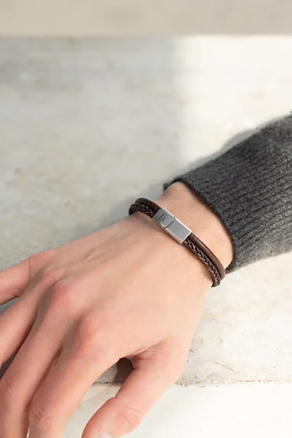 Steel & Barnett Armband Denby Bruin Steel & Barnett Armband Denby Bruin