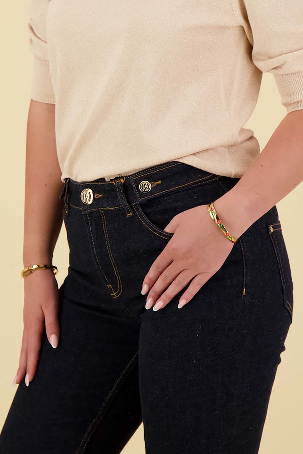 Mos Mosh Jeans Ashley Twist Blauw Mos Mosh Jeans Ashley Twist Blauw