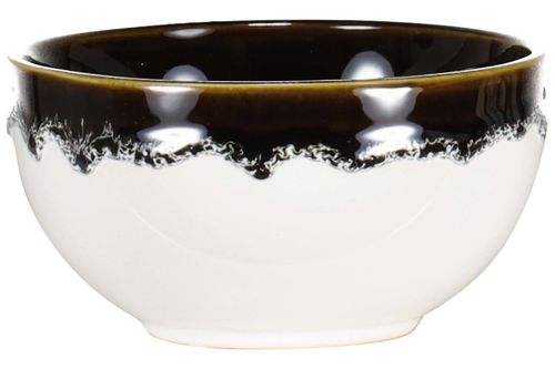 Au. Maison Bowl, white/black, 7xø13 cm Zwart