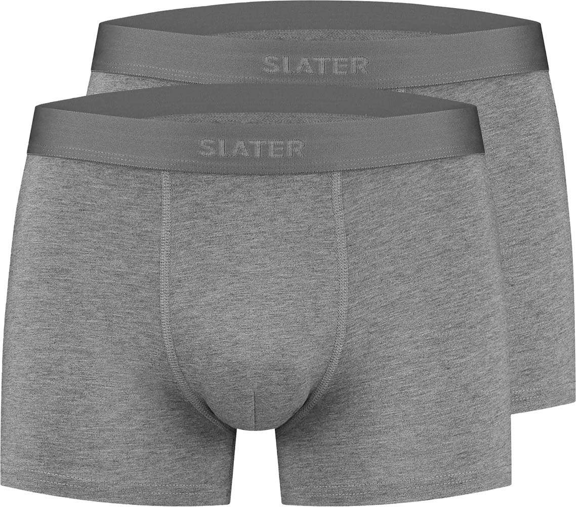 Slater Boxershorts 2-pack Bamboo Grijs Slater Boxershorts 2-pack Bamboo Grijs