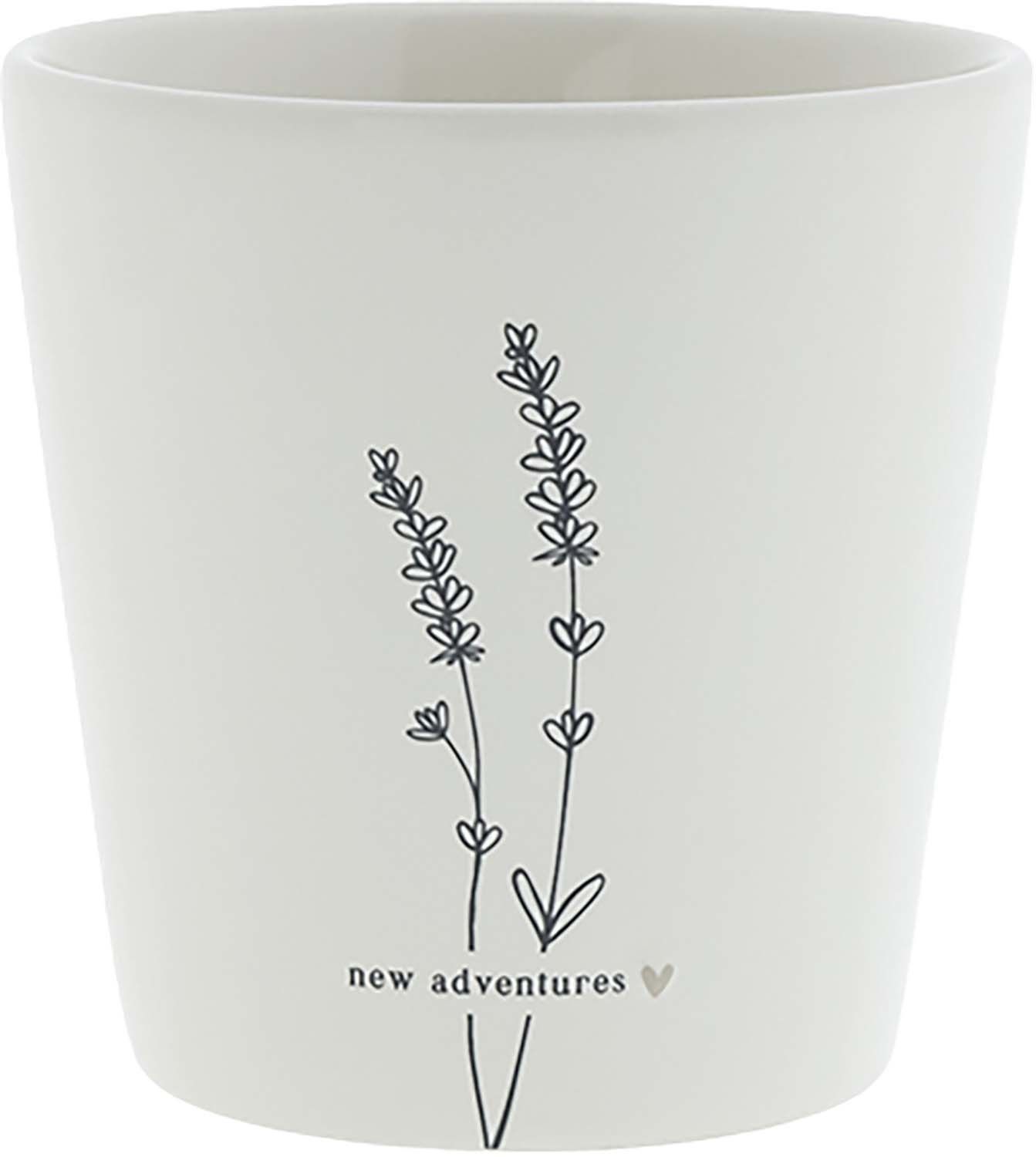 Cup White/New Adventures 9x9x7,5cm Wit