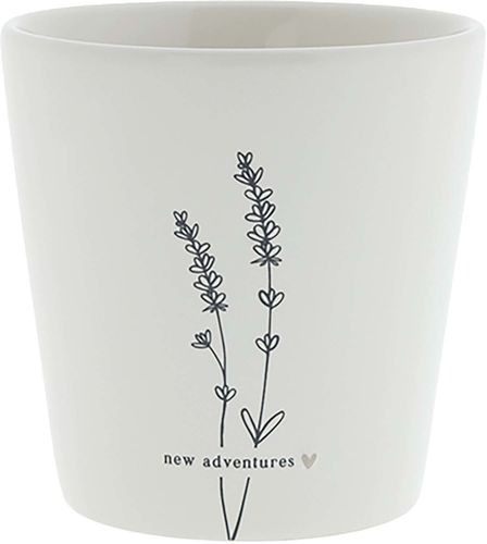 Bastion Collections Cup White/New Adventures 9x9x7,5cm Wit