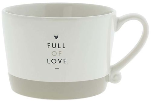Bastion Collections Cup White/Full of love 10x8x7cm Wit