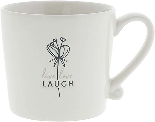 Bastion Collections Mug White/Live love laugh Wit