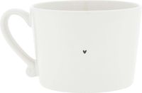 Cup White/Double Love 10x8x7cm Wit