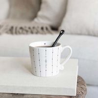 Mug White/coffee lover 8x7cm Wit