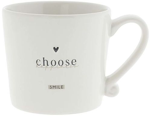 Bastion Collections Mug White/Choose happiness Wit