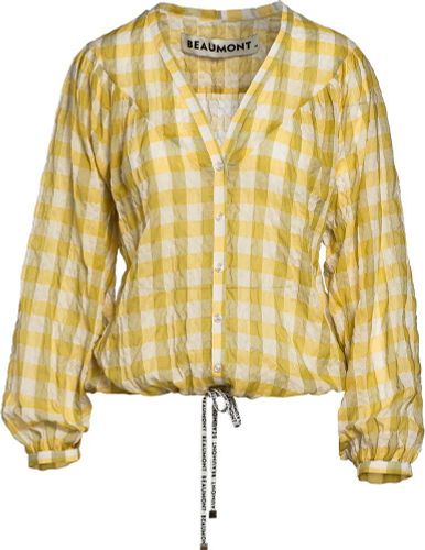 Beaumont Check Blouse Geel