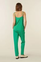 SARAH Singlet crepe with lace Groen