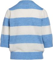Cardigan alpica knit stripe Blauw