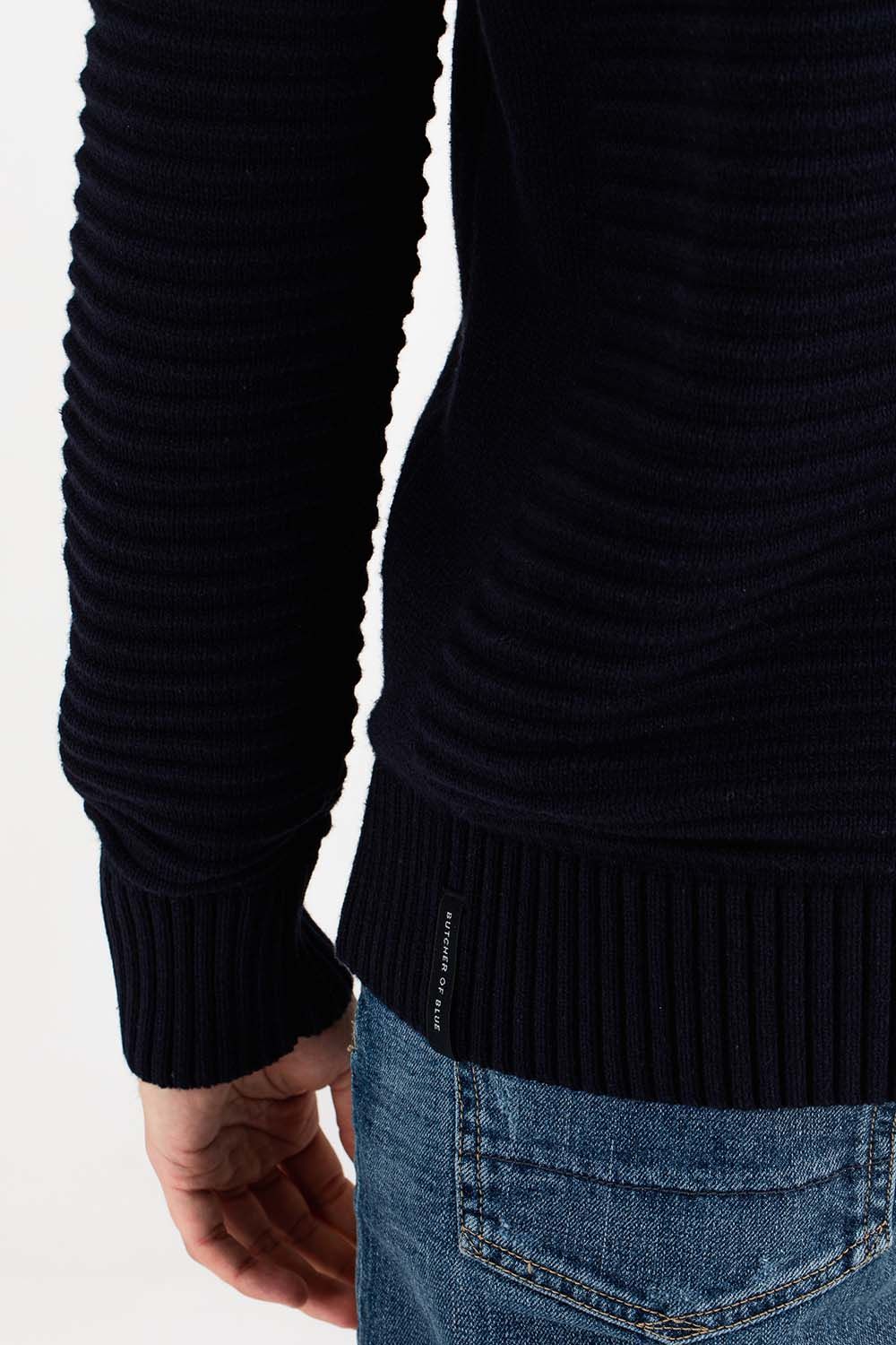 Butcher Of Blue Trui Bern Blauw  Butcher Of Blue Trui Bern Blauw