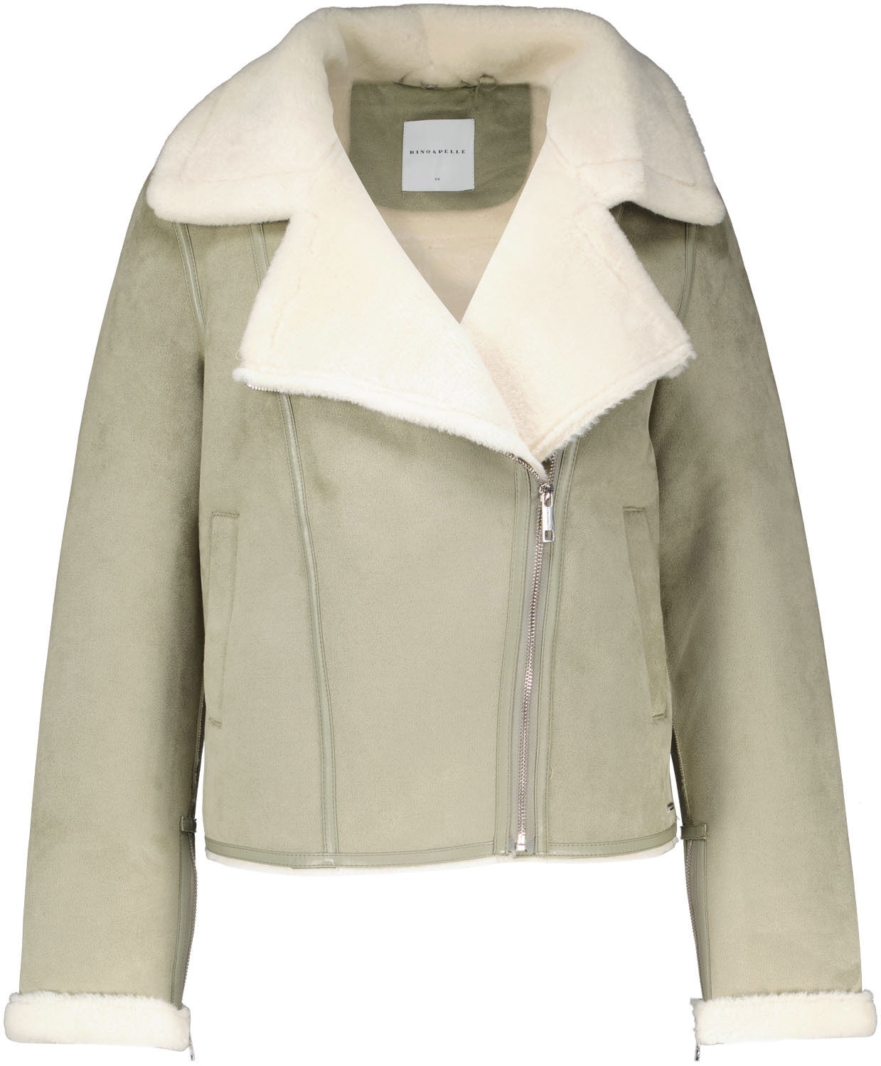 Rino & Pelle Biker Jack Juno Groen Rino & Pelle Biker Jack Juno Groen