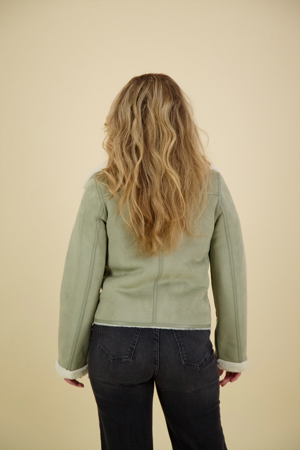 Rino & Pelle Biker Jack Juno Groen Rino & Pelle Biker Jack Juno Groen