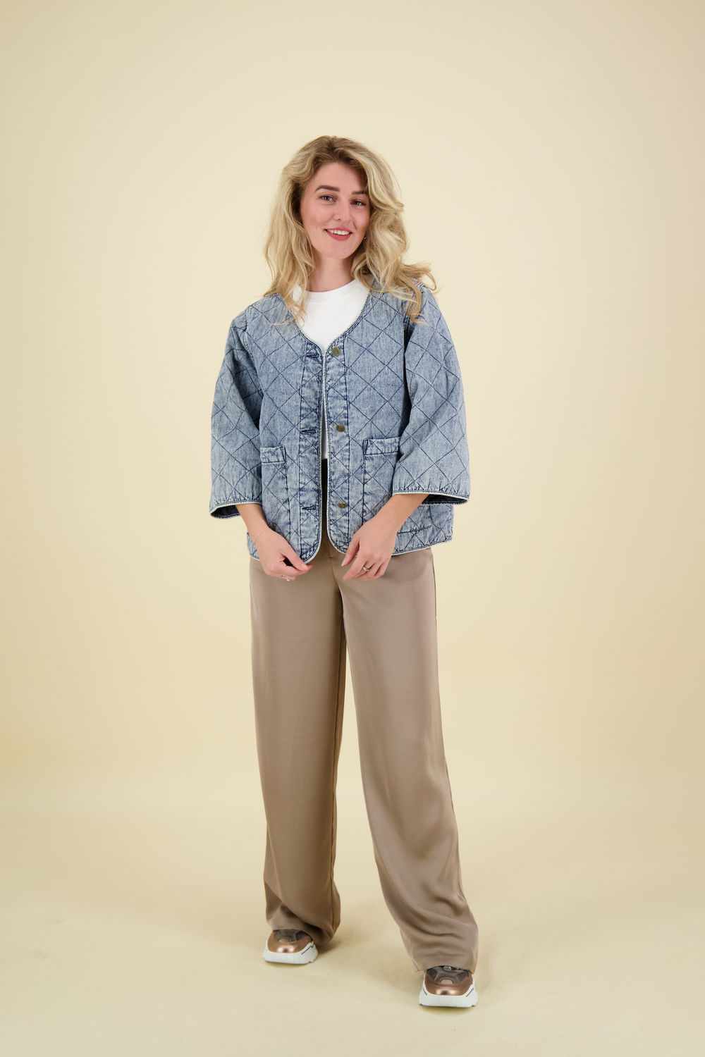 Freequent Freequent Blazer Dessa Blauw Freequent Freequent Blazer Dessa Blauw