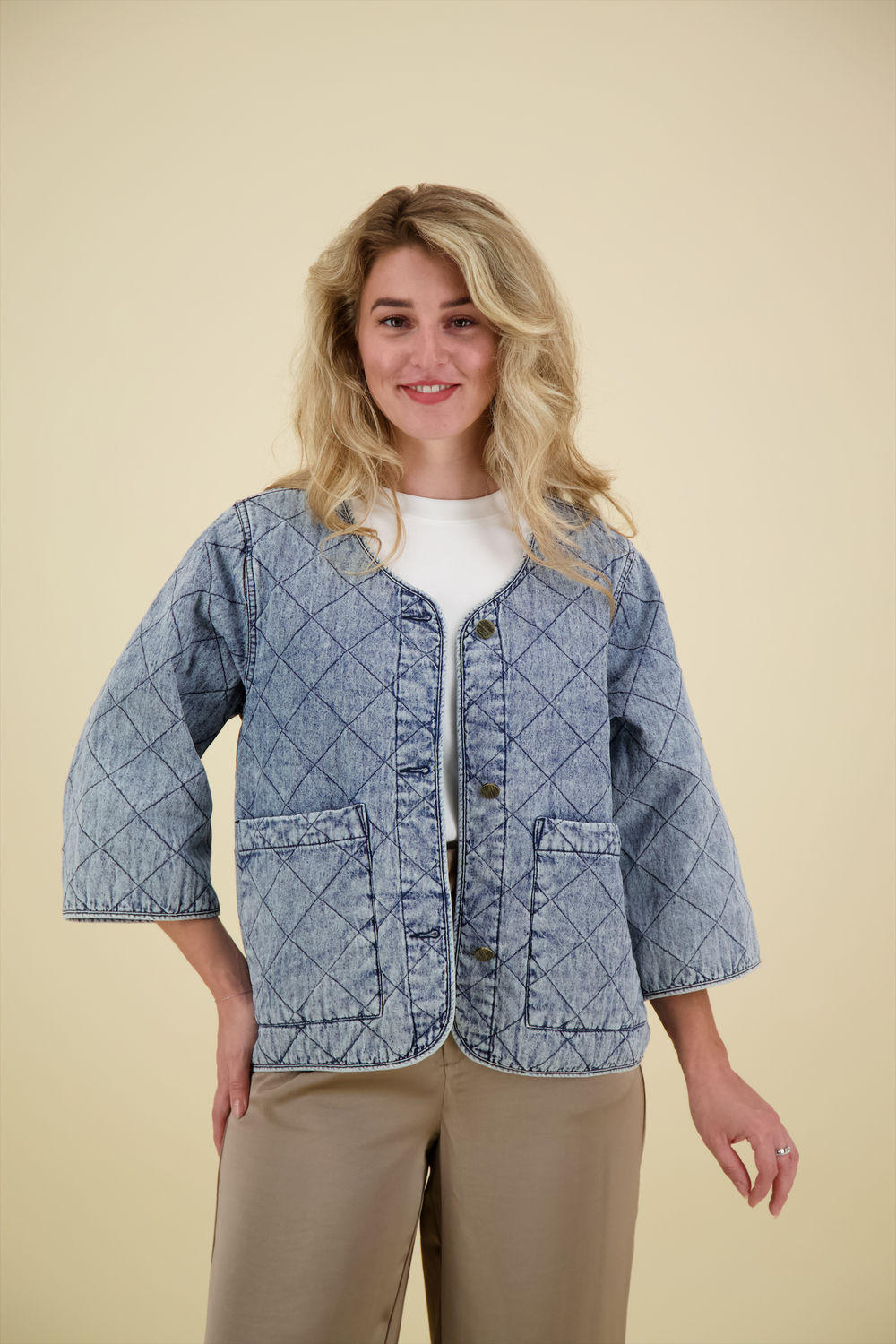 Freequent Freequent Blazer Dessa Blauw Freequent Freequent Blazer Dessa Blauw