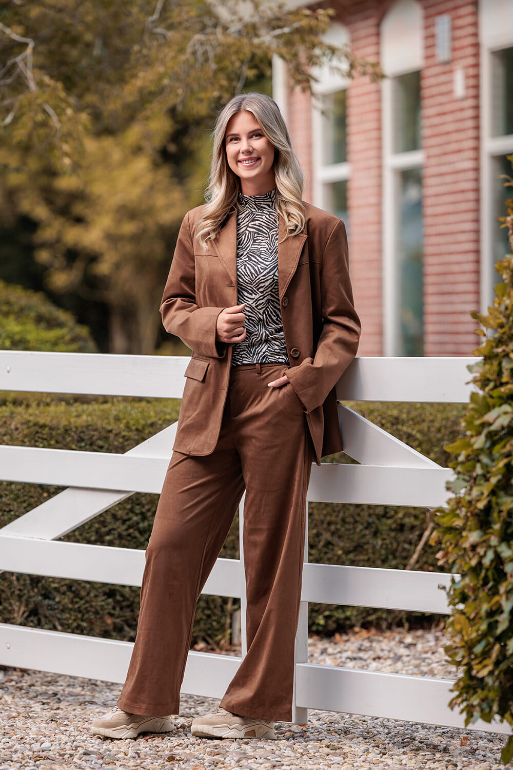 Object Blazer Fenja Bruin Object Blazer Fenja Bruin
