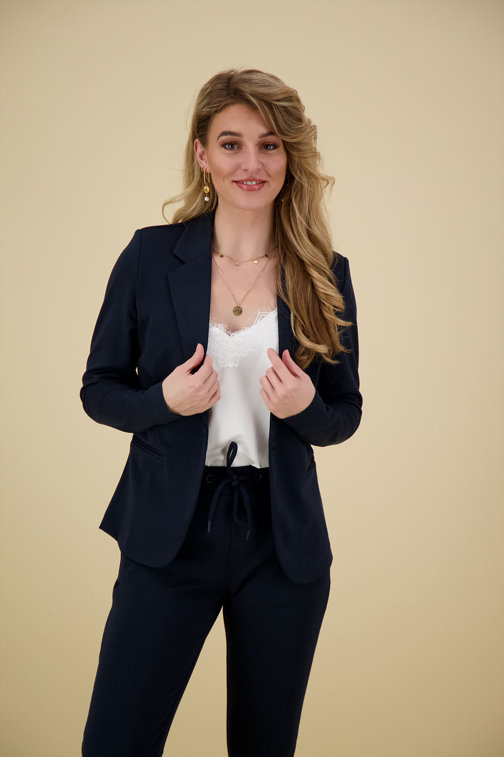 Ichi Blazer Kate Donkerblauw Ichi Blazer Kate Donkerblauw