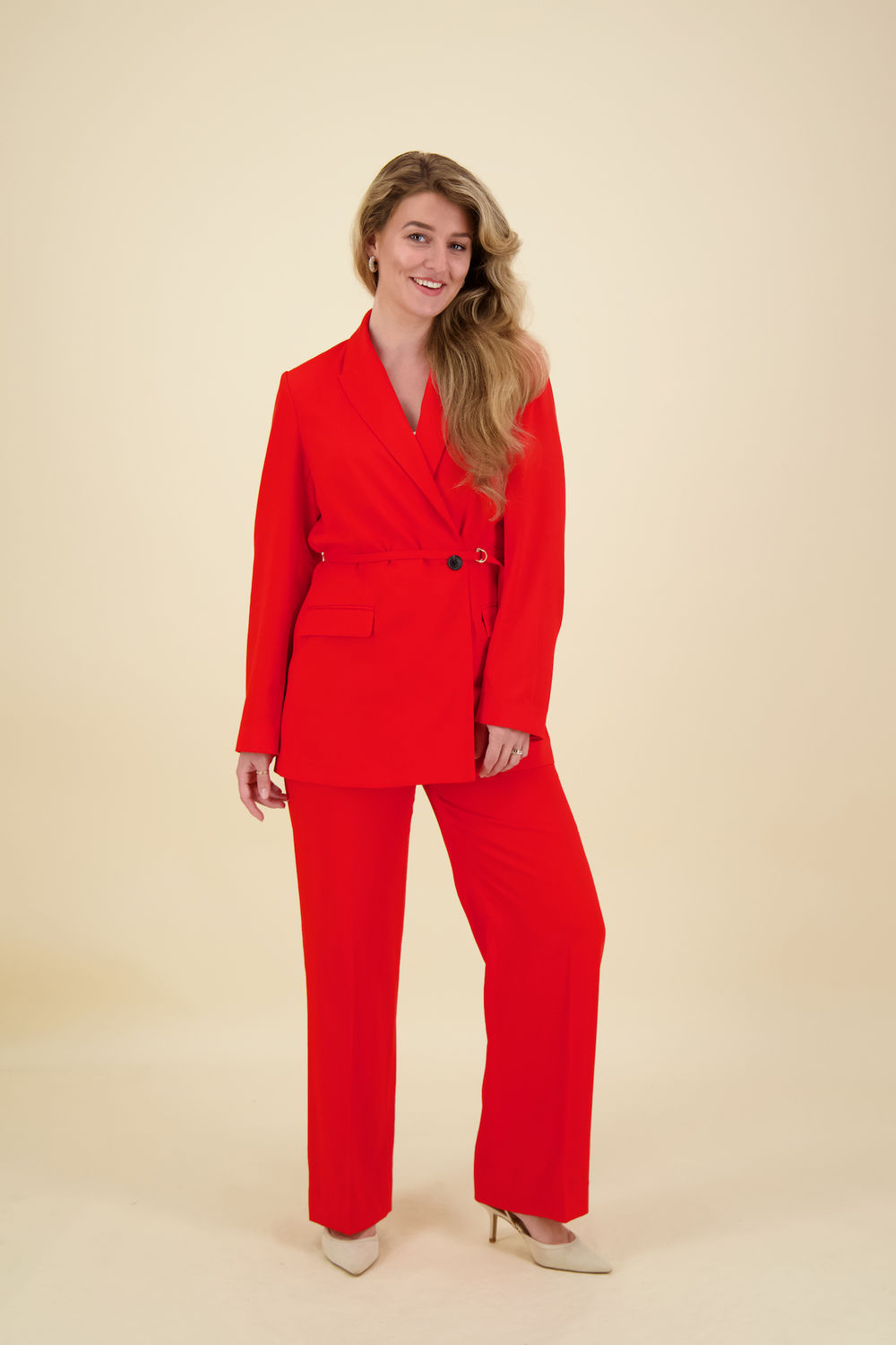 Scotch & Soda Blazer met Riempje Rood Scotch & Soda Blazer met Riempje Rood