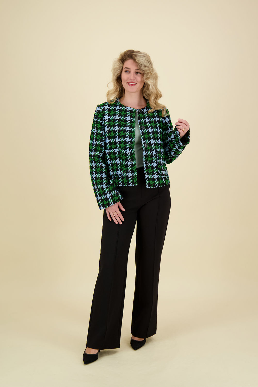 Object Blazer Nola Groen Object Blazer Nola Groen