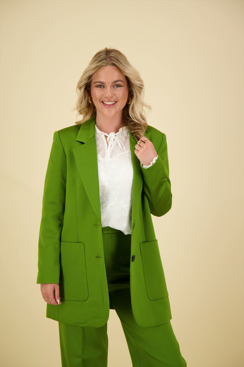 Copenhagen Muse Blazer Shine Groen Copenhagen Muse Blazer Shine Groen