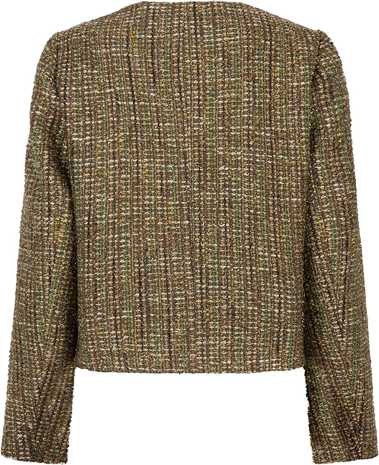 Esqualo Blazer Tweed Groen Esqualo Blazer Tweed Groen