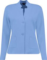 Knitted blazer Blauw