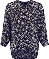blouse woven printed Blauw