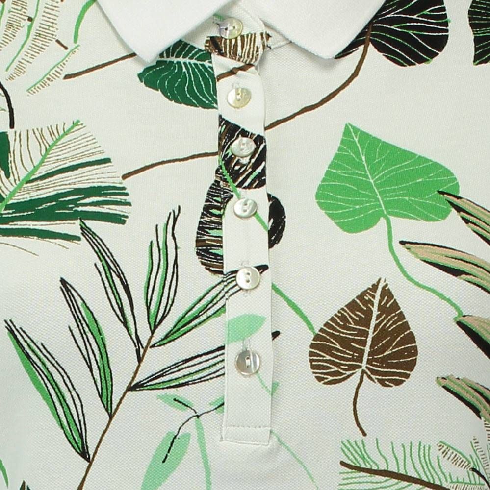 Bloomings Polo t-shirt wit / groen 