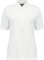 stand up woven collar shirt Wit