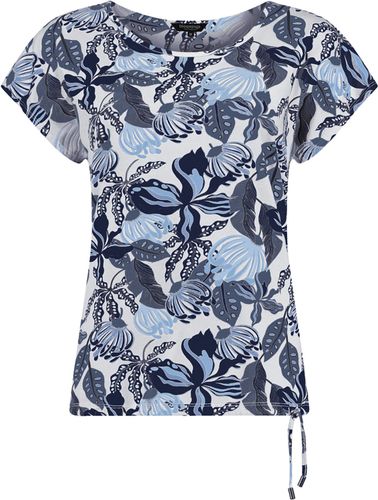 Bloomings crew neck shirt w/drawstring printed Blauw
