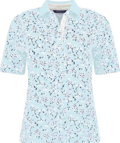 Bloomings polo shirt printed Blauw