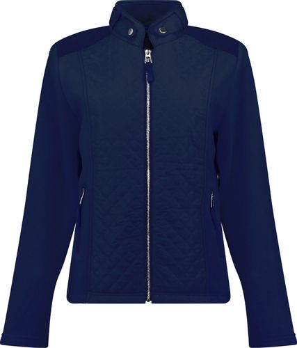 Bloomings mock neck fleece jacket Blauw