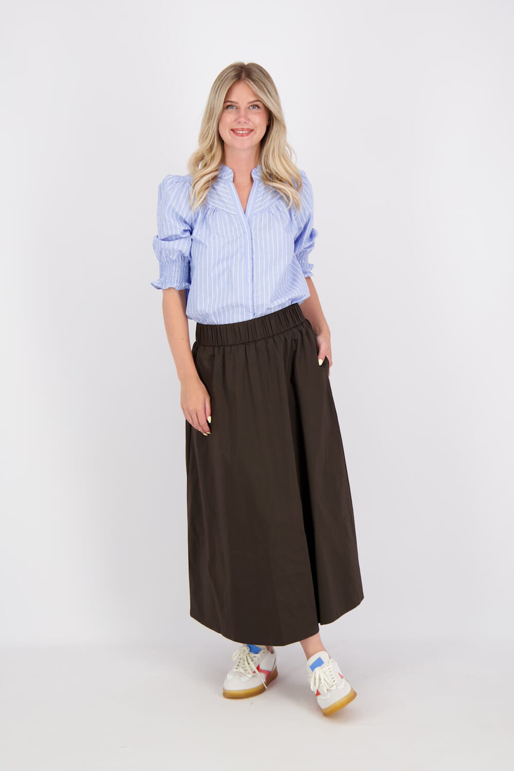 Neo Noir Blouse Diana Blauw Neo Noir Blouse Diana Blauw