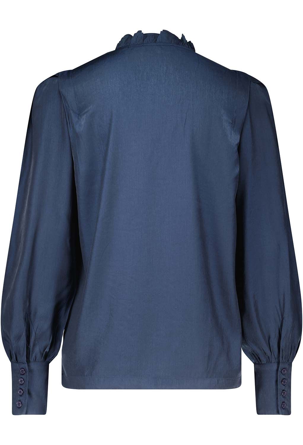 Vive La Femme Blouse Elle Donkerblauw Vive La Femme Blouse Elle Donkerblauw