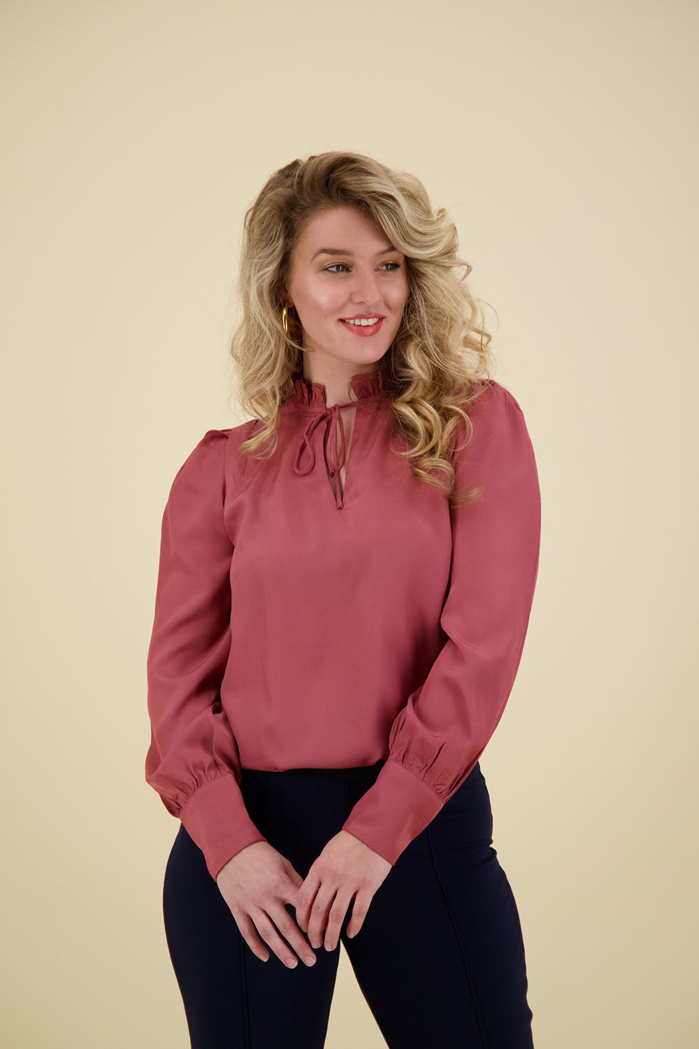 Vive La Femme Blouse Roze Vive La Femme Blouse Roze