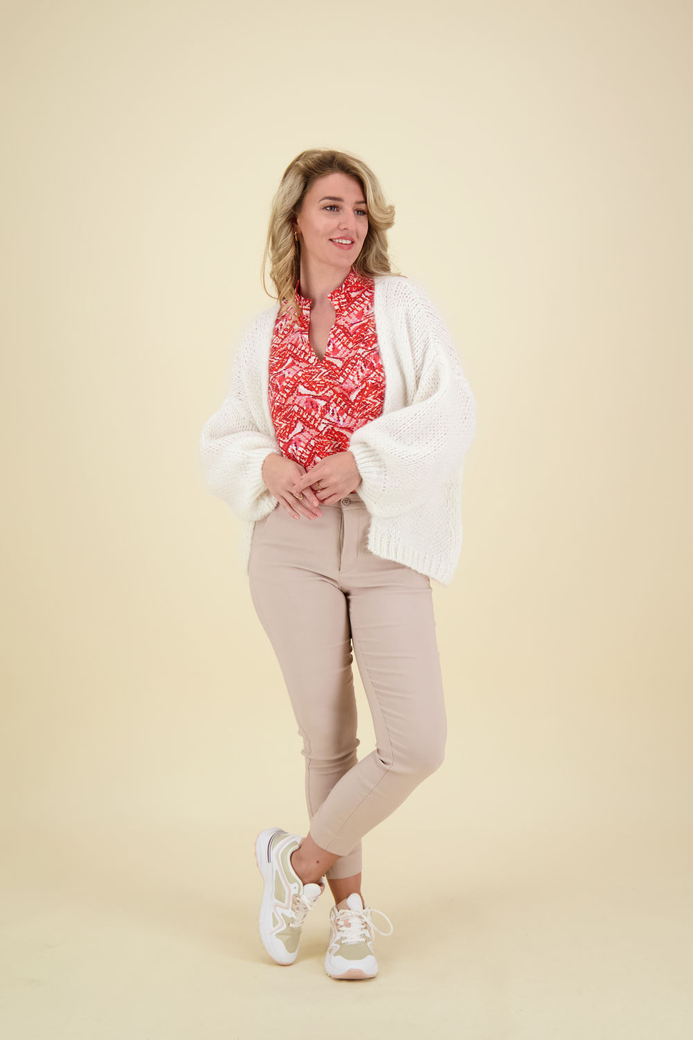 Ichi Blouse Fazora Rood Ichi Blouse Fazora Rood