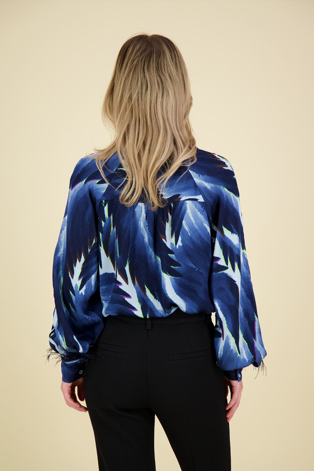 Pom Amsterdam Blouse Blauw Pom Amsterdam Blouse Blauw