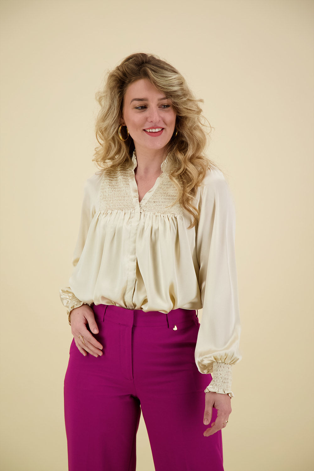 Neo Noir Blouse Jill Beige Neo Noir Blouse Jill Beige