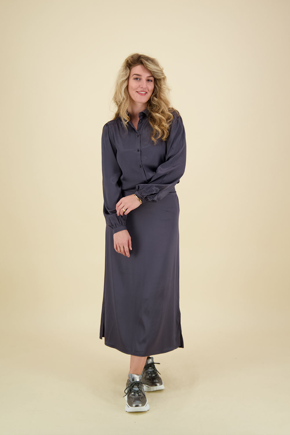 In Shape Blouse Grijs In Shape Blouse Grijs