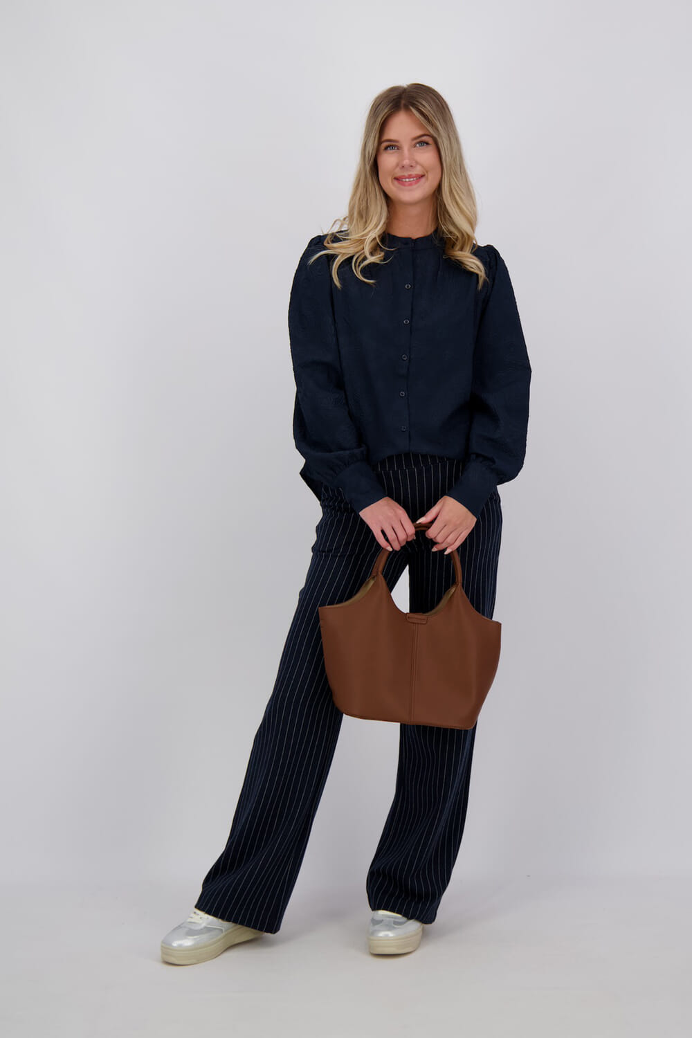 Zusss Blouse Blauw Zusss Blouse Blauw