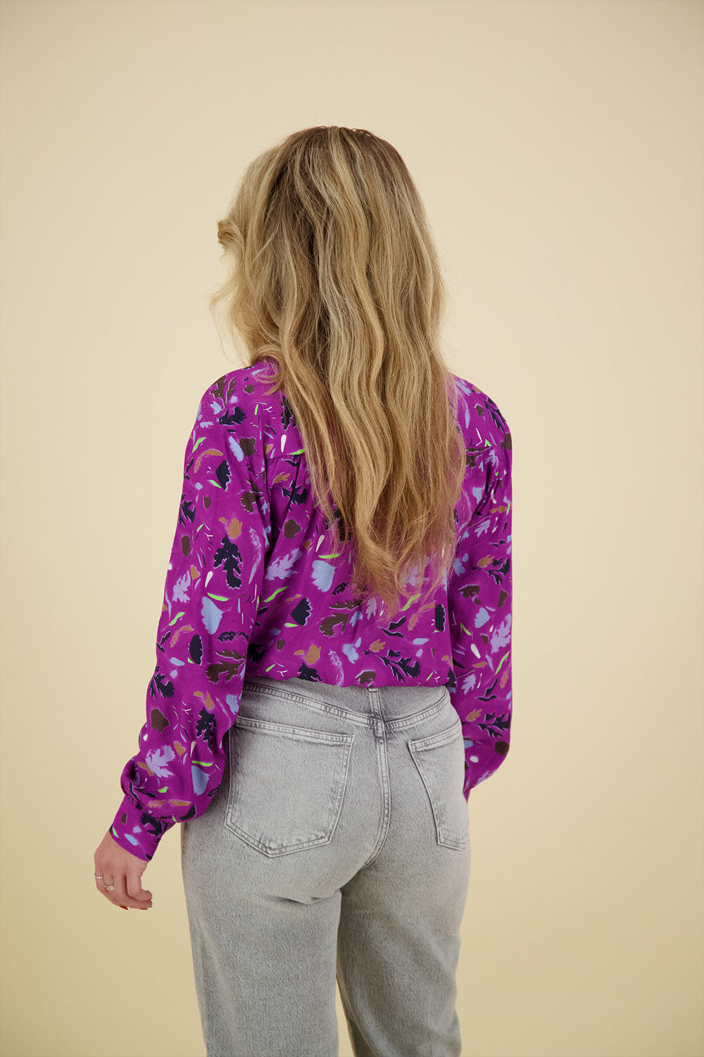 Pom Amsterdam Blouse Milly Featherfest Cactus Paars Pom Amsterdam Blouse Milly Featherfest Cactus Paars