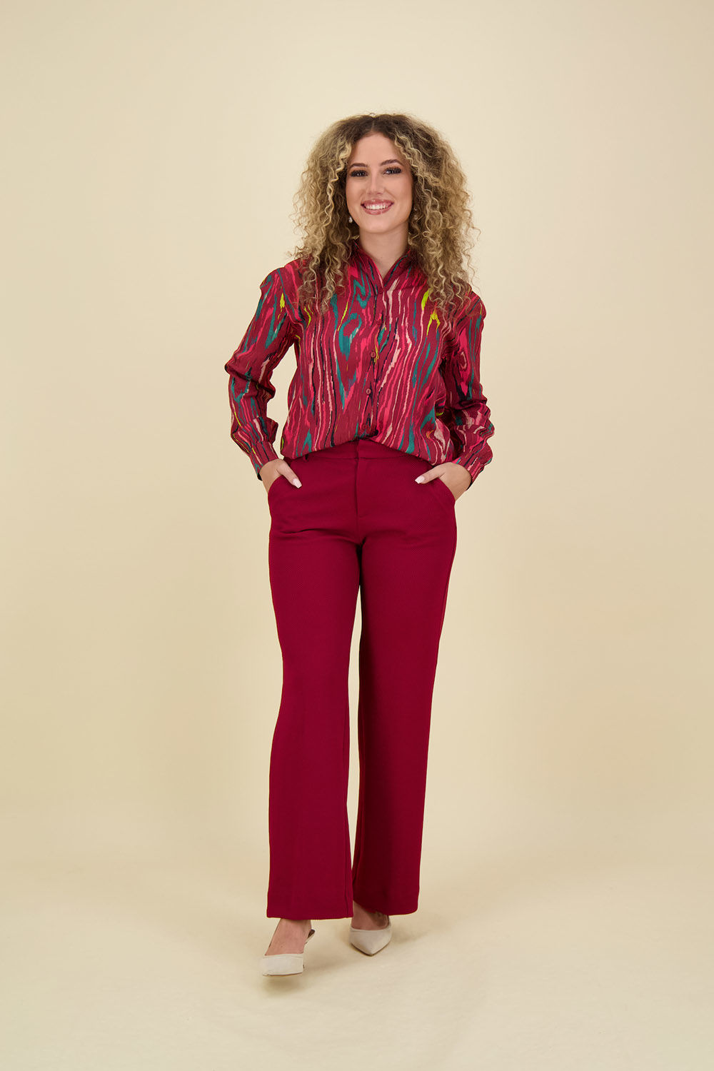 Pom Amsterdam Blouse Rood Pom Amsterdam Blouse Rood