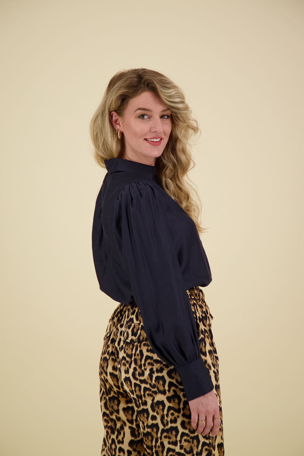 Vive La Femme Blouse Nora Antraciet Vive La Femme Blouse Nora Antraciet