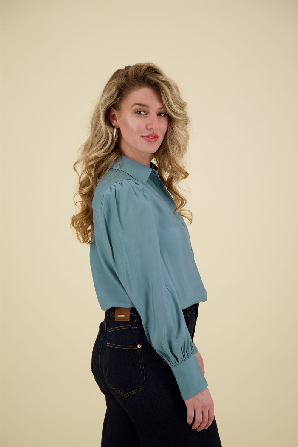 Vive La Femme Blouse Nora Groen Vive La Femme Blouse Nora Groen